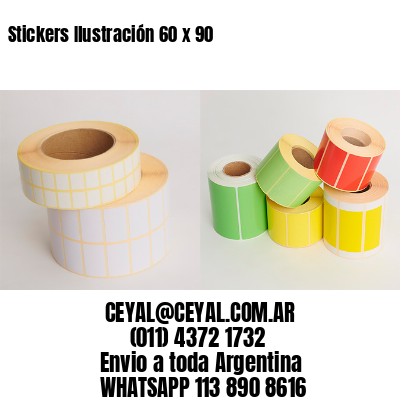 Stickers Ilustración 60 x 90 