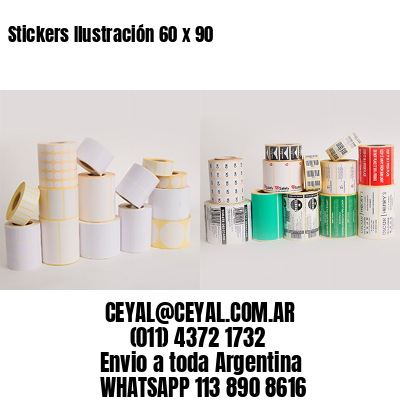 Stickers Ilustración 60 x 90