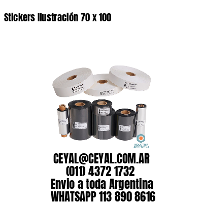 Stickers Ilustración 70 x 100