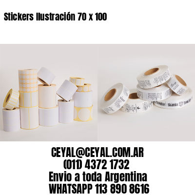 Stickers Ilustración 70 x 100