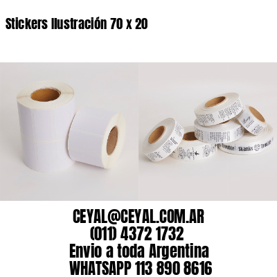 Stickers Ilustración 70 x 20