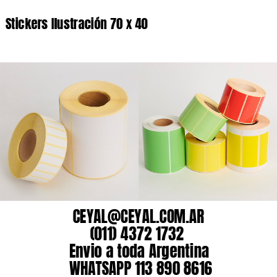 Stickers Ilustración 70 x 40