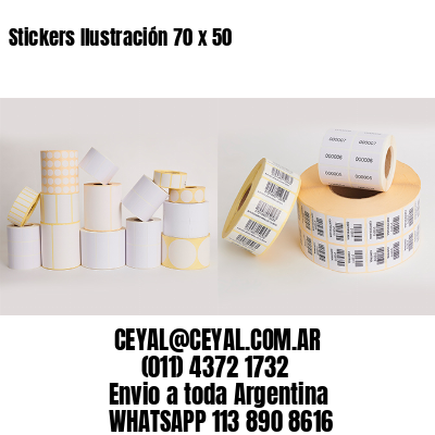 Stickers Ilustración 70 x 50