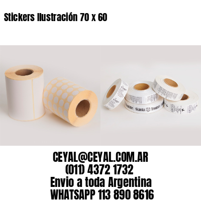 Stickers Ilustración 70 x 60