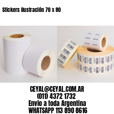 Stickers Ilustración 70 x 80