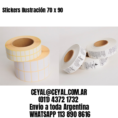 Stickers Ilustración 70 x 90