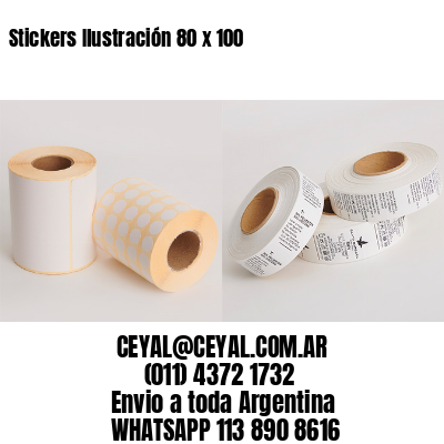 Stickers Ilustración 80 x 100