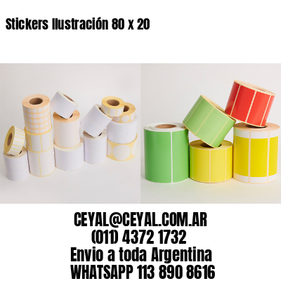 Stickers Ilustración 80 x 20 