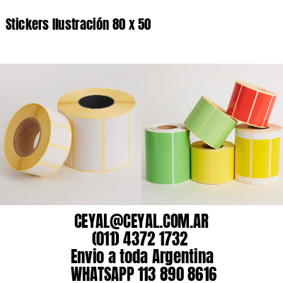 Stickers Ilustración 80 x 50