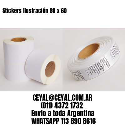 Stickers Ilustración 80 x 60
