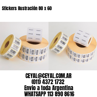 Stickers Ilustración 80 x 60