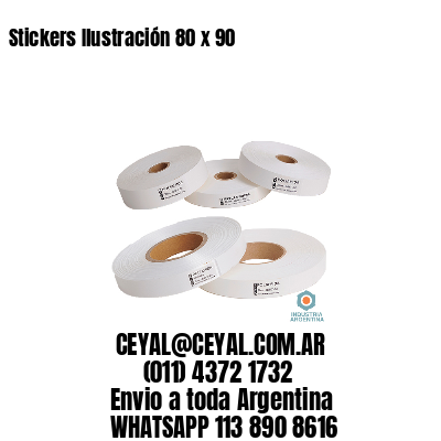 Stickers Ilustración 80 x 90