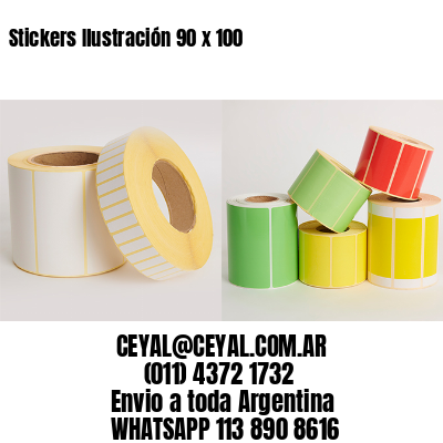 Stickers Ilustración 90 x 100