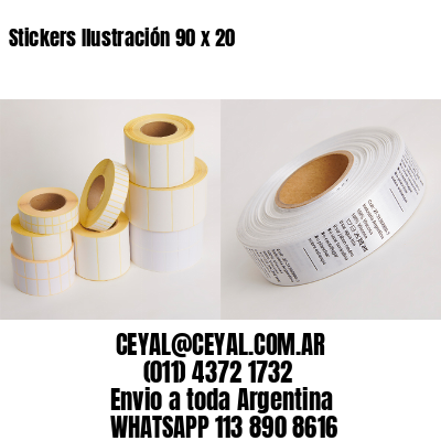 Stickers Ilustración 90 x 20 