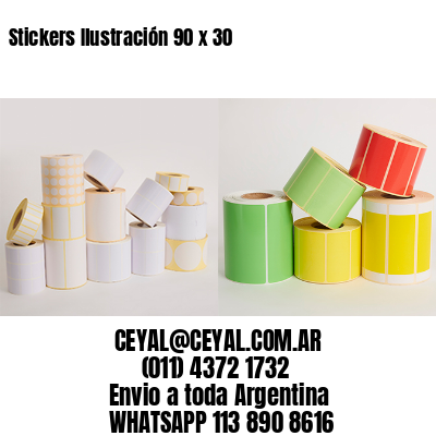 Stickers Ilustración 90 x 30