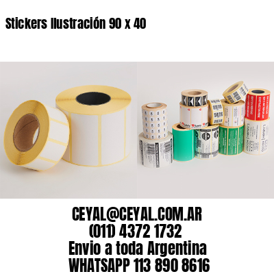 Stickers Ilustración 90 x 40