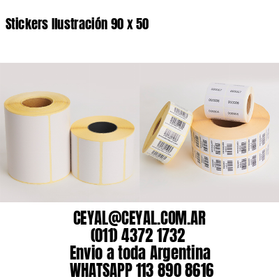 Stickers Ilustración 90 x 50 
