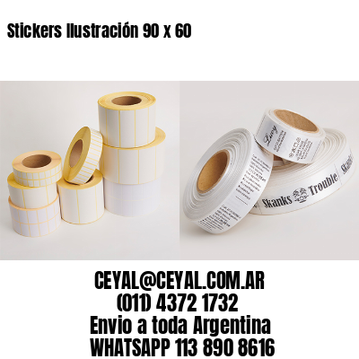 Stickers Ilustración 90 x 60