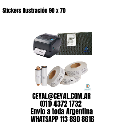 Stickers Ilustración 90 x 70