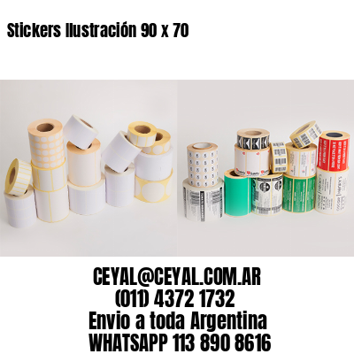 Stickers Ilustración 90 x 70