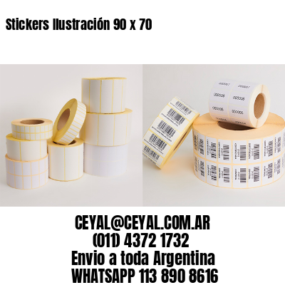 Stickers Ilustración 90 x 70