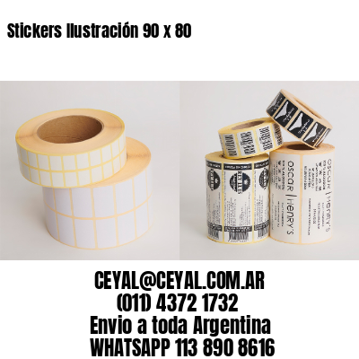 Stickers Ilustración 90 x 80