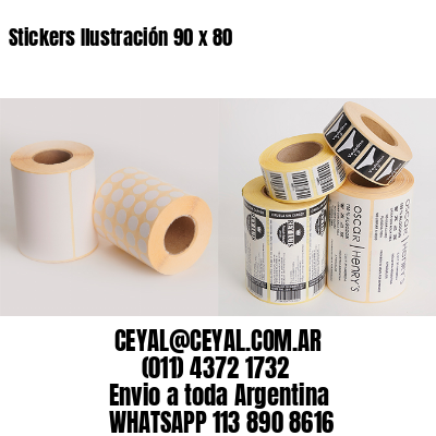 Stickers Ilustración 90 x 80