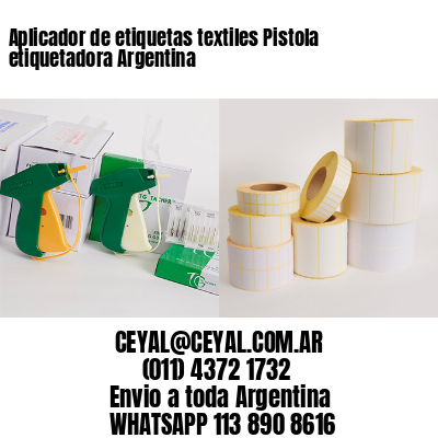 Aplicador de etiquetas textiles Pistola etiquetadora Argentina