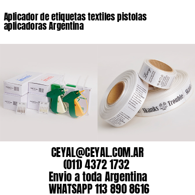 Aplicador de etiquetas textiles pistolas aplicadoras Argentina