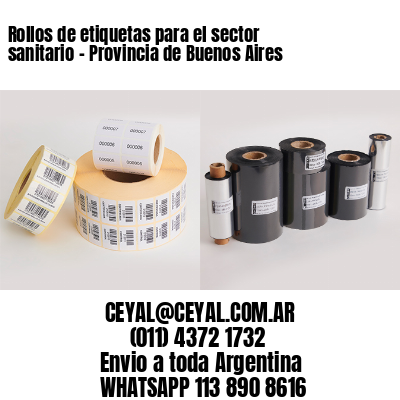 Rollos de etiquetas para el sector sanitario – Provincia de Buenos Aires