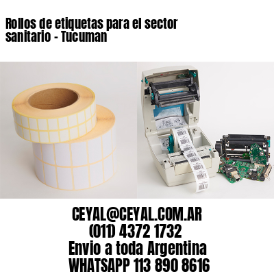 Rollos de etiquetas para el sector sanitario – Tucuman