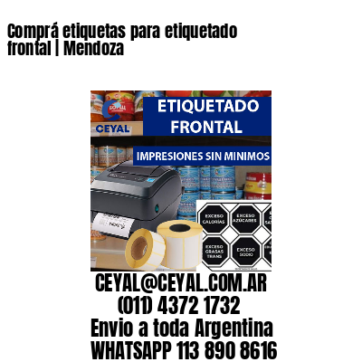 Comprá etiquetas para etiquetado frontal | Mendoza