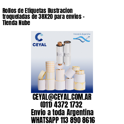 Rollos de Etiquetas Ilustracion troqueladas de 38X20 para envios – Tienda Nube