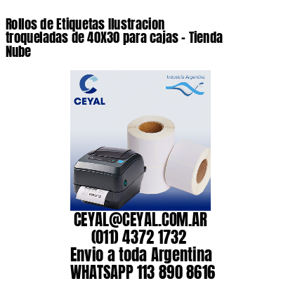 Rollos de Etiquetas Ilustracion troqueladas de 40X30 para cajas – Tienda Nube