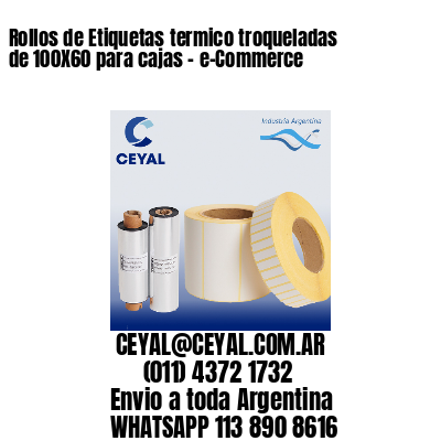 Rollos de Etiquetas termico troqueladas de 100X60 para cajas – e-Commerce