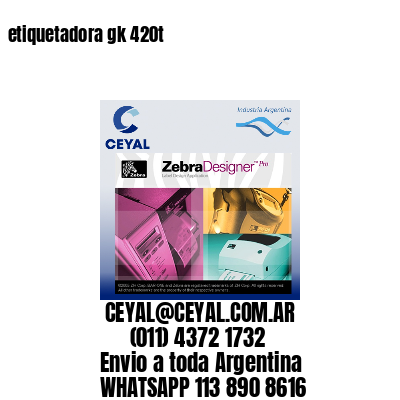 etiquetadora gk 420t