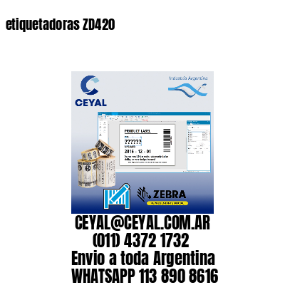 etiquetadoras ZD420