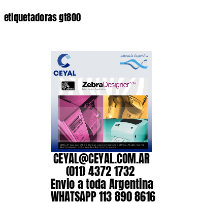 etiquetadoras gt800