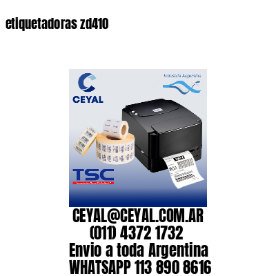 etiquetadoras zd410