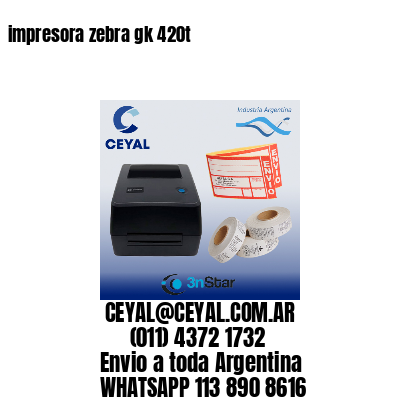 impresora zebra gk 420t