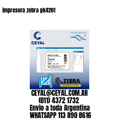 impresora zebra gk420t