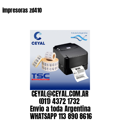 impresoras zd410