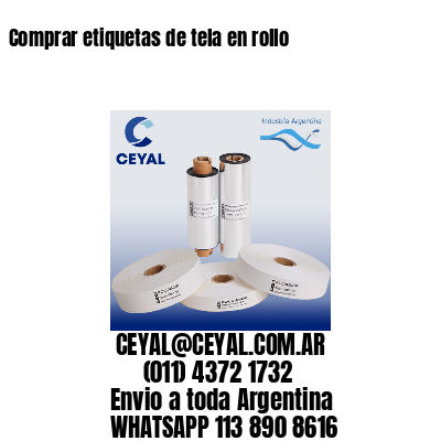 Comprar etiquetas de tela en rollo
