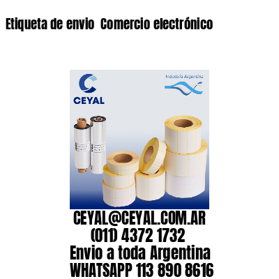 Etiqueta de envio  Comercio electrónico