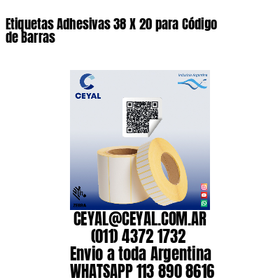 Etiquetas Adhesivas 38 X 20 para Código de Barras