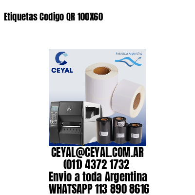 Etiquetas Codigo QR 100X60