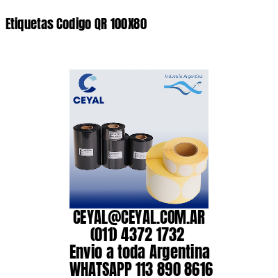 Etiquetas Codigo QR 100X80