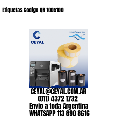 Etiquetas Codigo QR 100×100