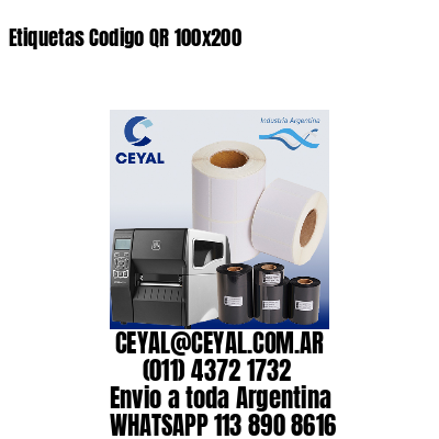 Etiquetas Codigo QR 100×200