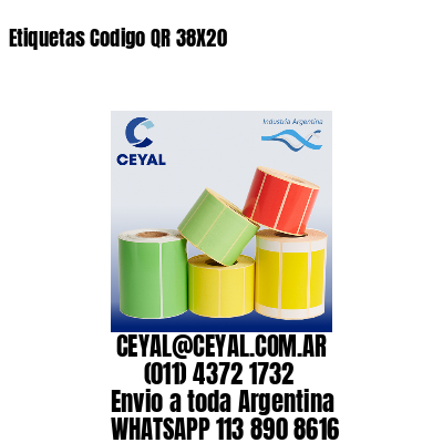 Etiquetas Codigo QR 38X20